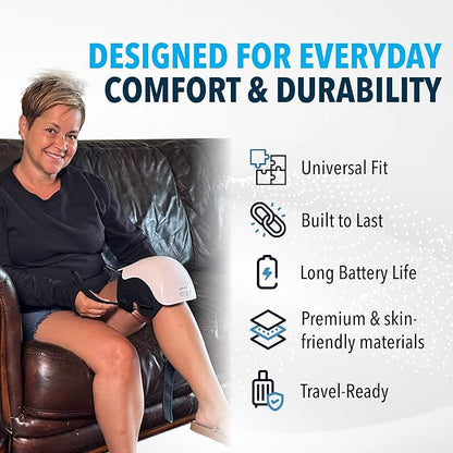 Brand New 2025 Kneeal™ 3-in-1 Heated Knee Massager with Red Light & Vibration Therapy