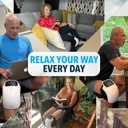 Brand New 2025 Kneeal™ 3-in-1 Heated Knee Massager with Red Light & Vibration Therapy