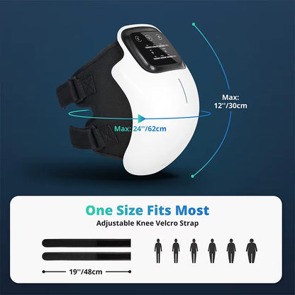 Brand New 2025 Kneeal™ 3-in-1 Heated Knee Massager with Red Light & Vibration Therapy