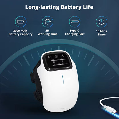 Brand New 2025 Kneeal™ 3-in-1 Heated Knee Massager with Red Light & Vibration Therapy